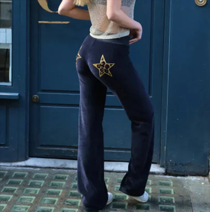 Ladies' Two-Tone Straight Pants