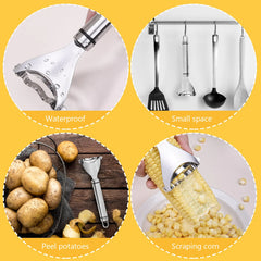 Dual Corn Kernel Stripper Tool Stainless Steel