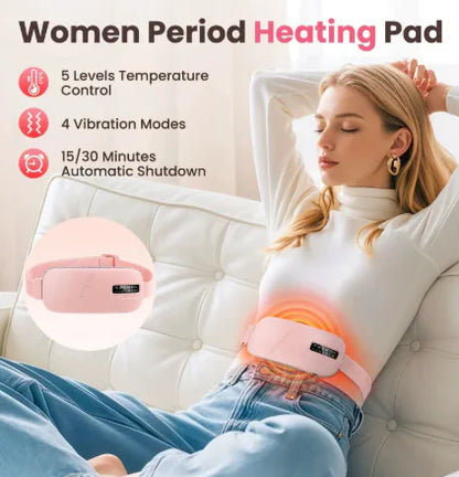 Abdominal Heat & Vibe Relief Belt