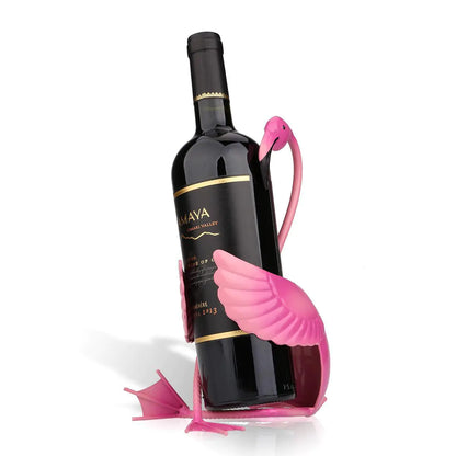 Flamingo Iron Wine Holder - Elegant Home Decor
