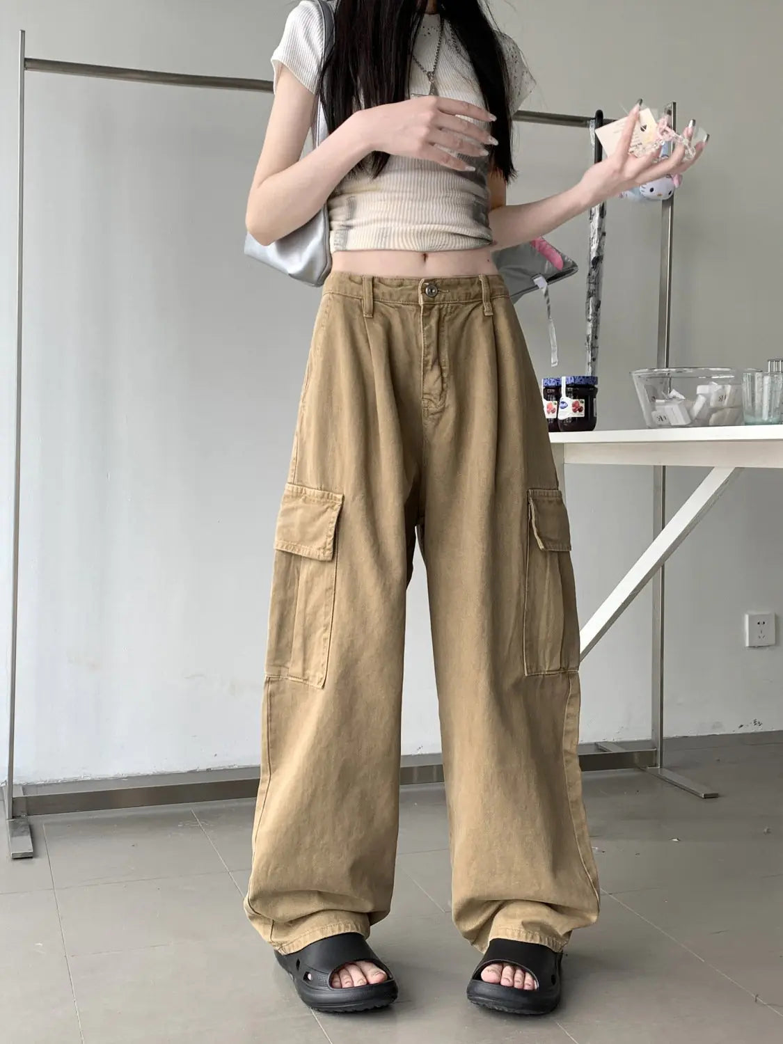 Women's Relaxed Fit Khaki Pants