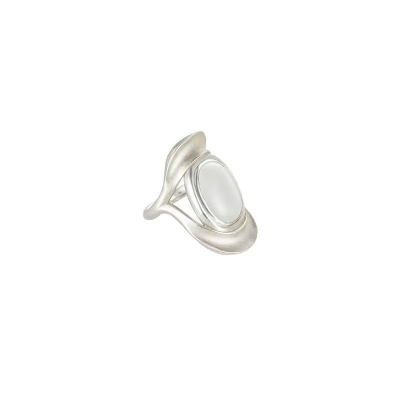 Silver Opal Elegance Ring