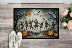 Dancing Skeletons Halloween Doormat – Spooky Non-Slip Indoor & Outdoor Rug