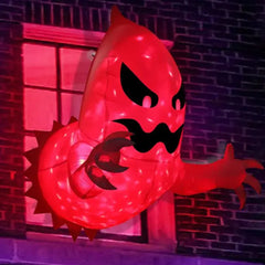 Halloween Inflatable Outdoor Ghost Decoration – 6ft Light-Up Yard Inflatable with LED Lights