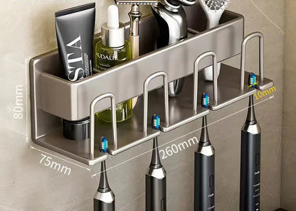 Bathroom Wall Organizer for Toothbrush & Cup
