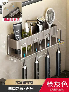 Bathroom Wall Organizer for Toothbrush & Cup