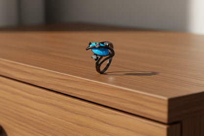 Opal Elegance Marquise Ring