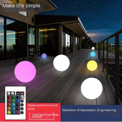 Radiant Garden Sphere Light with Remote