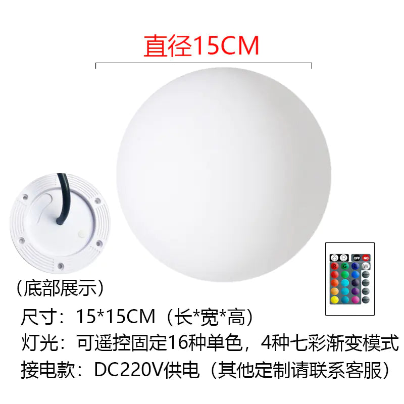 Radiant Garden Sphere Light with Remote