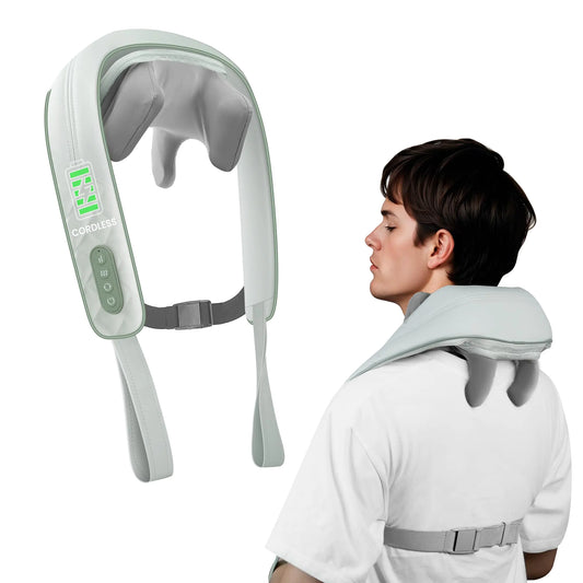 Snailax Portable Neck & Shoulder Shiatsu Massager with Heat
