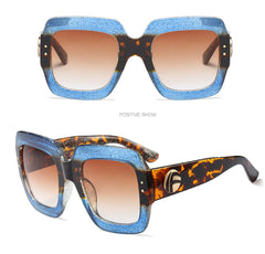 Chic Tri-Tone Designer Sunglasses