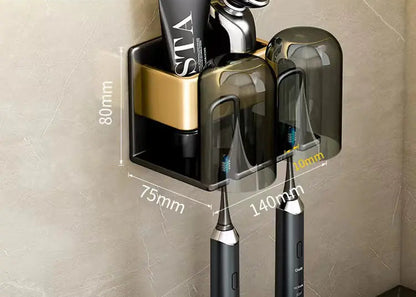 Bathroom Wall Organizer for Toothbrush & Cup