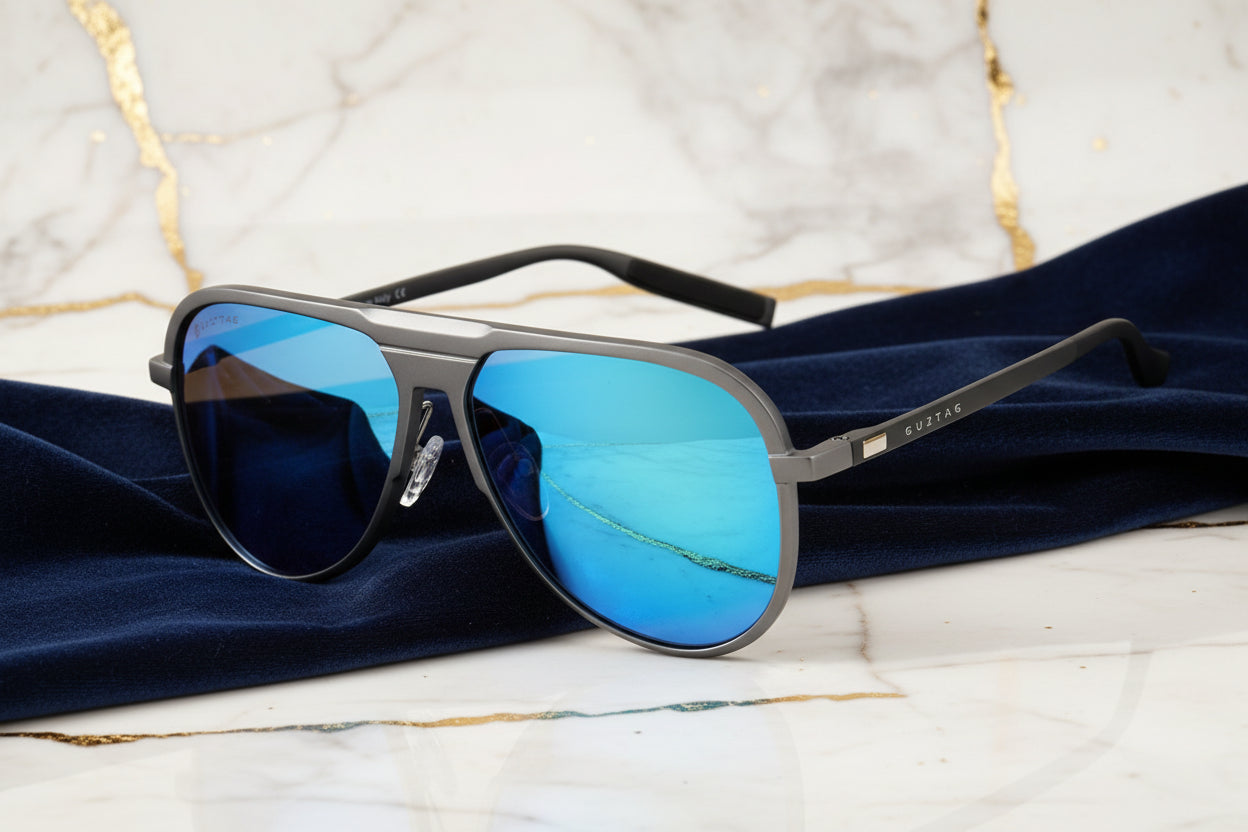 Men's UV380 Crystal Lens Sunglasses