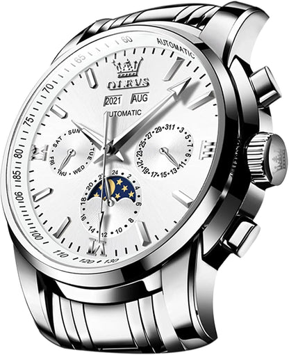 OLEVS Luxe Auto-Wind Men's Moon Phase Watch