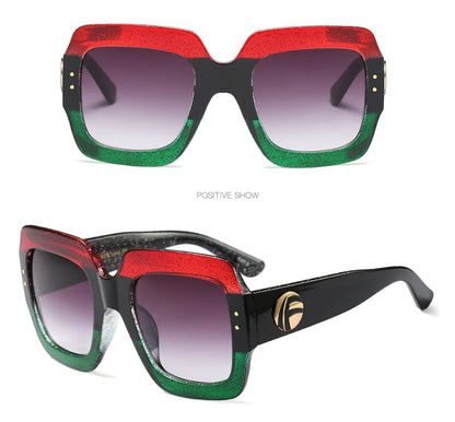 Chic Tri-Tone Designer Sunglasses