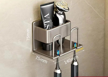 Bathroom Wall Organizer for Toothbrush & Cup