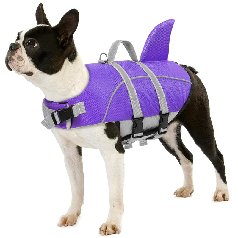 Shark Fin Dog Swim Vest XS